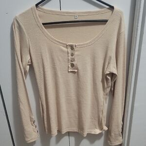 Lightqeight Long Sleeve U Neck